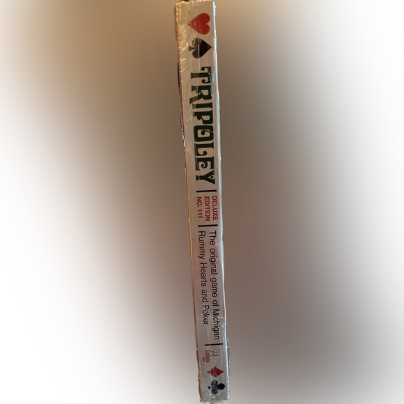 Tripoley new old stock orig pkg Green Mat Michigan Rummy Poker Hearts 1969 - Picture 5 of 5